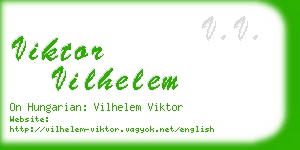 viktor vilhelem business card